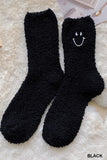 Smiley Face Fuzzy Socks