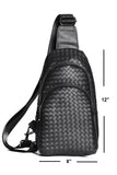 Woven Black Crossbody