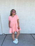 Perfect Peach Baby Doll Dress