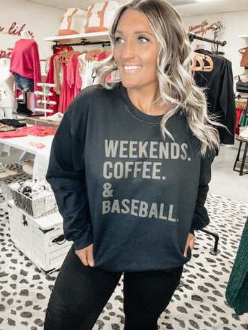 Pre-Order - WEEKEND COFFEE BASEBALL Crewneck