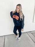 Fall Vibes With Puff Letters Crewneck