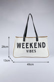 Weekend Vibes Canvas Tote