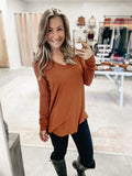 Luxe Long Sleeve Top - Almond