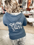 Oh My Stars Zip Up Jacket - Ampersand Ave