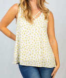 Lemon Woven Top