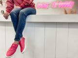 Make My Heart Stop Slip On Shoe - Hot Pink