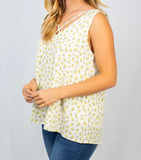 Lemon Woven Top