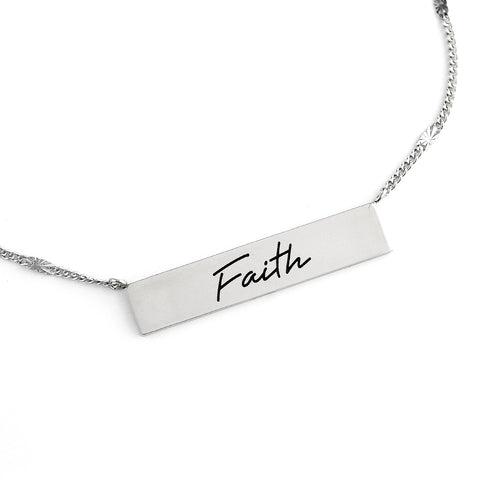 Faith Bar Neckless - GoodWorks