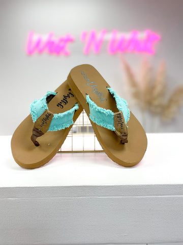 Teal Encore Sandals - Gypsy Jazz