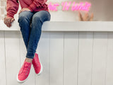 Make My Heart Stop Slip On Shoe - Hot Pink